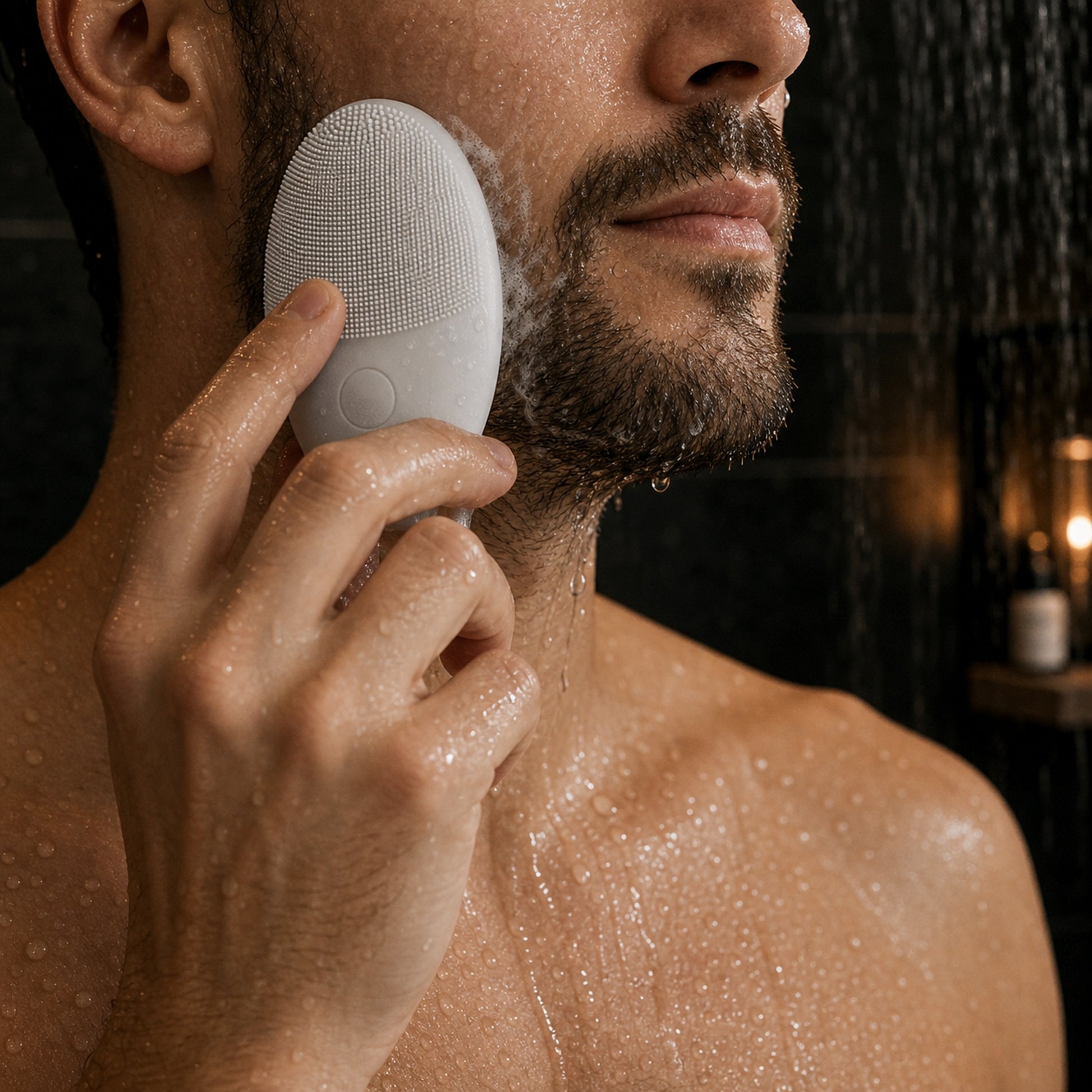 Silicone Facial Cleansing Brush — lifestyle